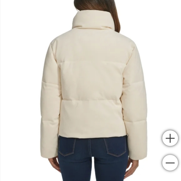 Levi's Ladies' Corded Puffer Jacket -Cream - Picture 3 of 5
